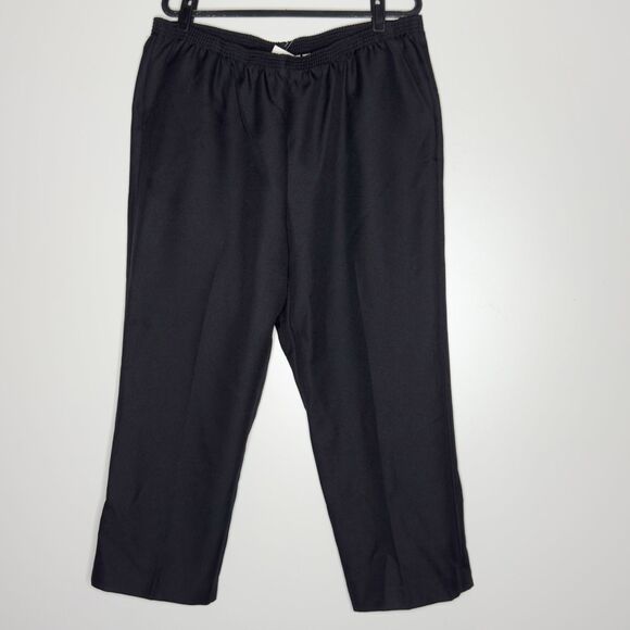 New Alfred Dunner Classic Comfort Waist Pull On Pants Women's Size 18W Short - Picture 1 of 7